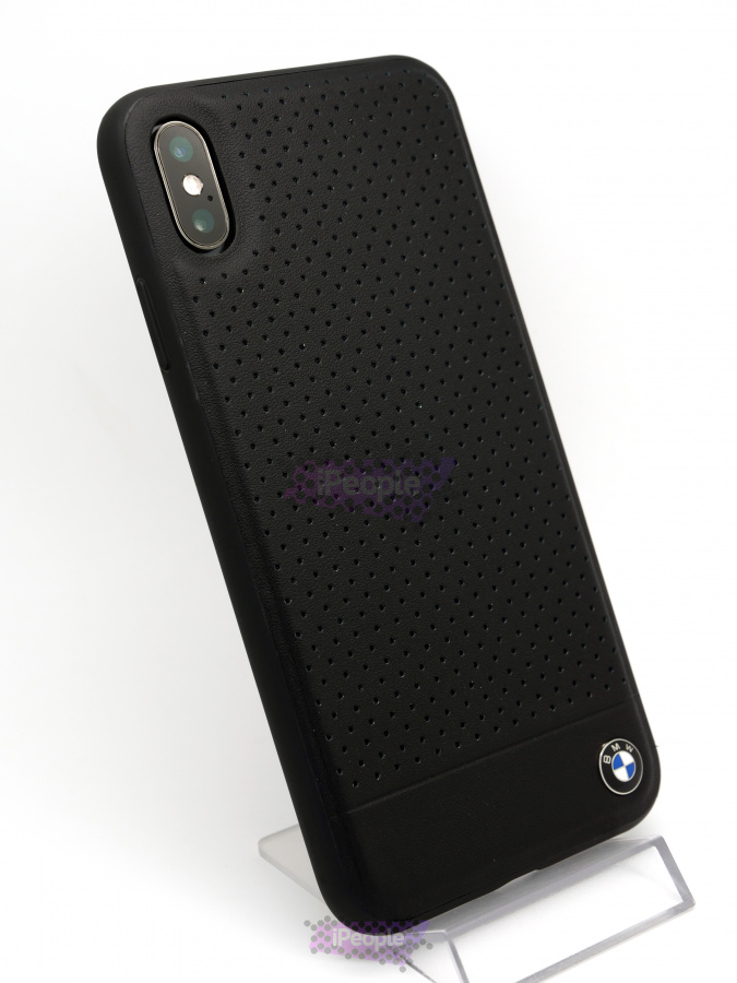 Фото Чехол BMW Leather Case для iPhone XS Max, Чёрный