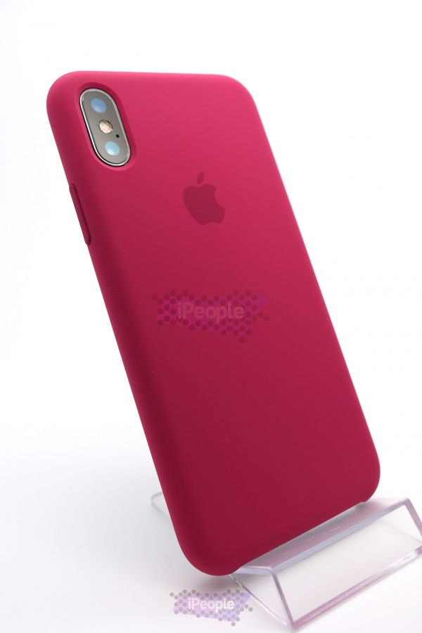 Фото Оригинальный чехол Apple iPhone X Silicone Case (MQT82ZM/A) - Rose Red, Красный
