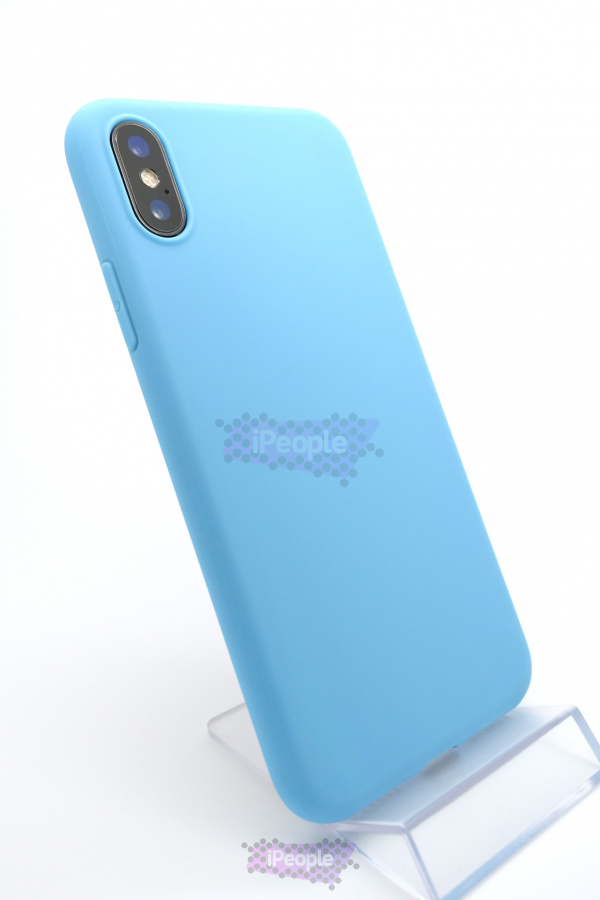 Фото Чехол силиконовый Perfect для iPhone X, Голубой