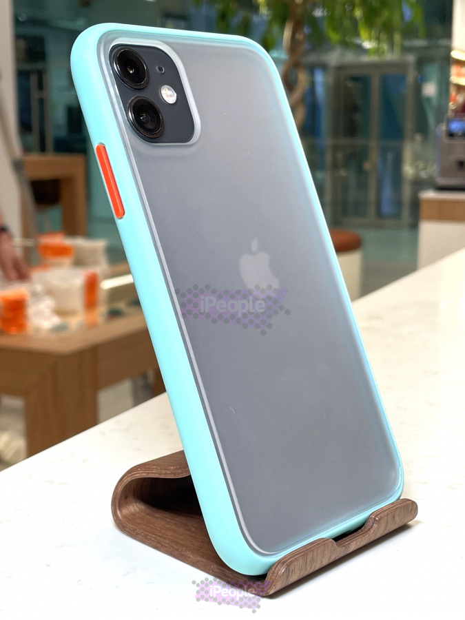 Фото Чехол-накладка Bfauffen с цветными краями для iPhone 11, Голубой