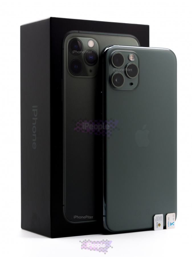 Фото Купить Apple iPhone 11 Pro 256Gb<br>, 2 Sim, модель A2217, Midnight Green (Тёмно-зелёный) по низкой цене в Москве