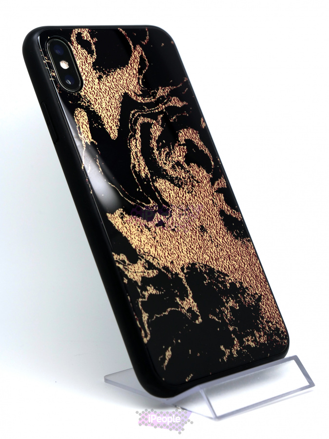 Фото Чехол Deppa Glass Case для iPhone XS Max, Золотой