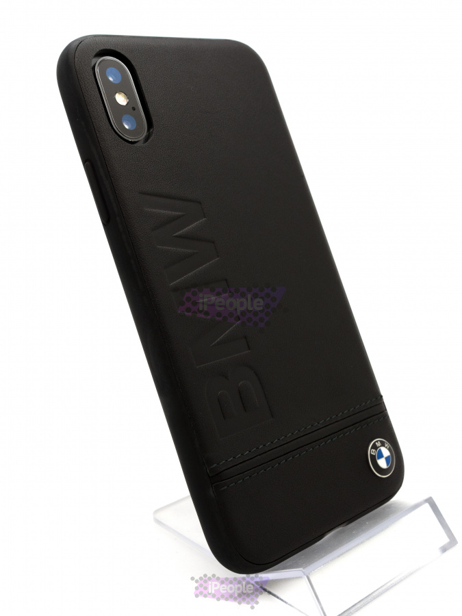 Фото Чехол-накладка BMW Signature Logo Imprint для iPhone XS / X, Чёрный