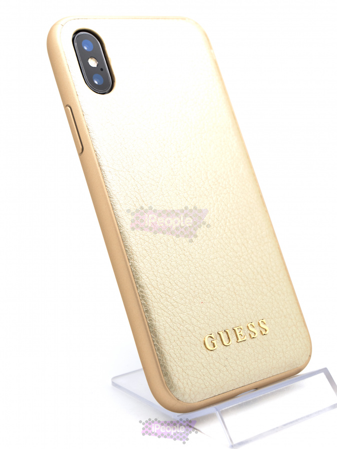 Фото Чехол-накладка Guess для iPhone XS / X, Золотой