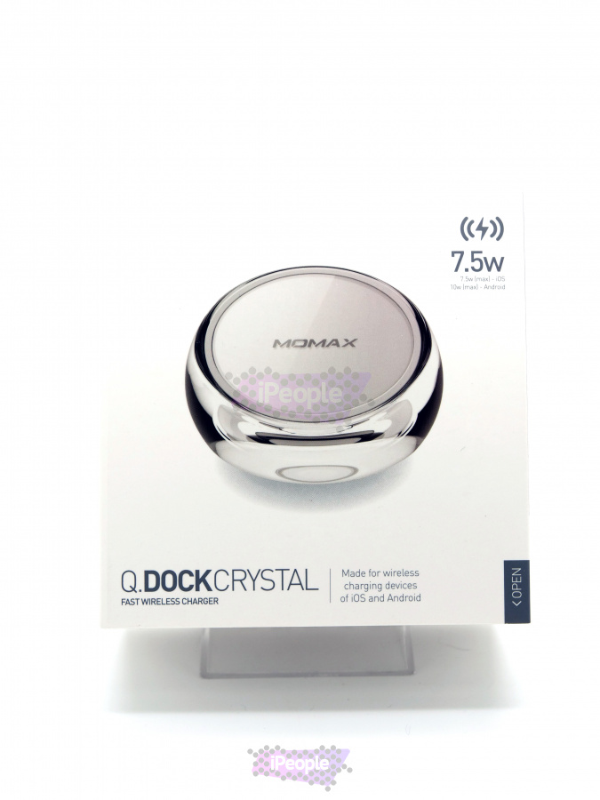 Фото Купить Беспроводная зарядка Momax Q.Dock Crystal Fast Wireless Charge по низкой цене в Москве