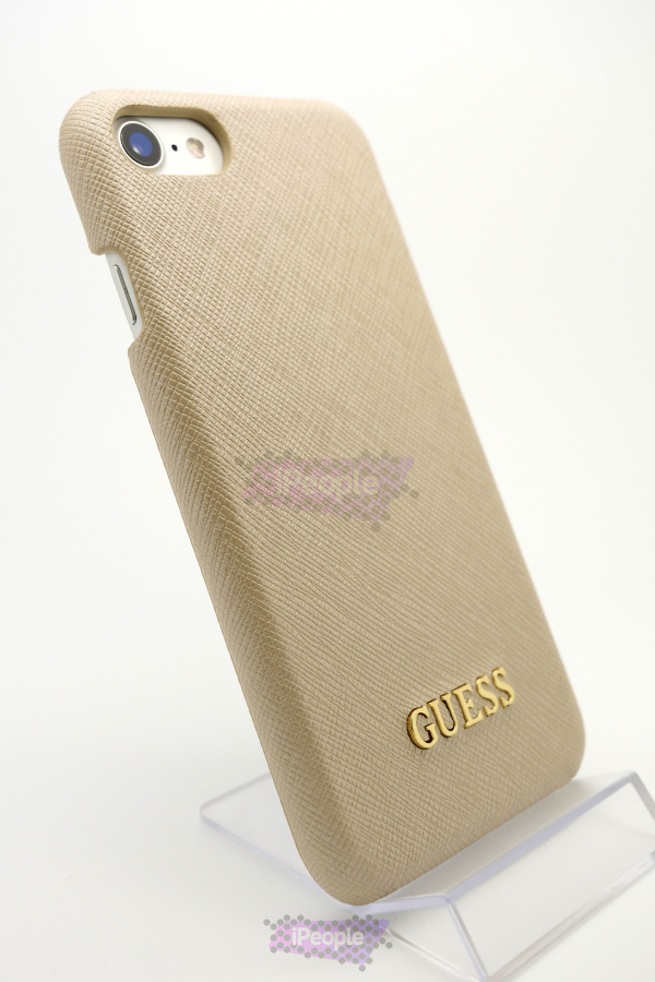 Фото Чехол Guess Saffiano Look для iPhone SE 2020 / 8 / 7, Бежевый