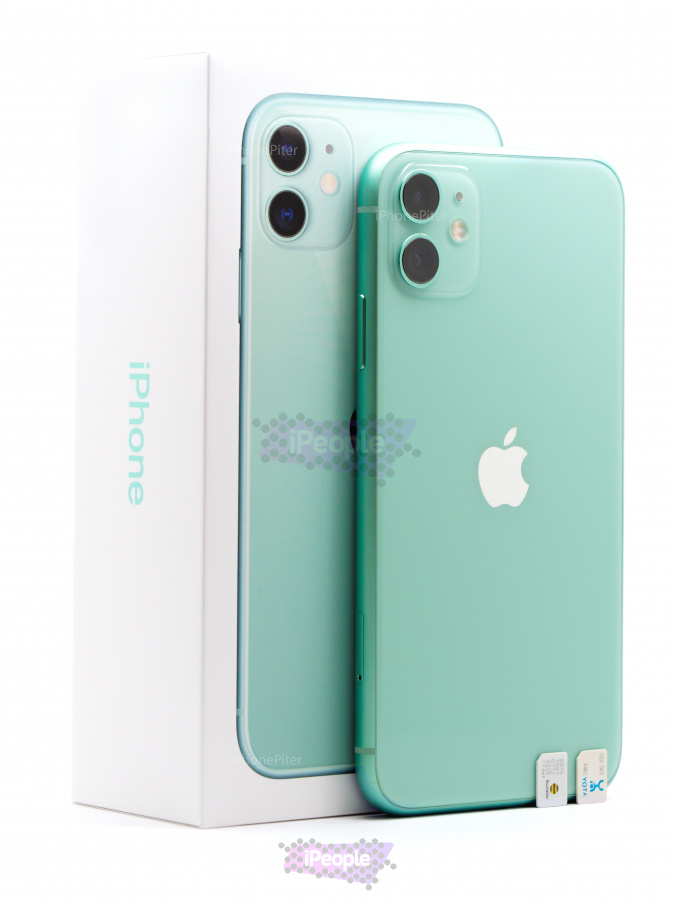 Фото Купить Apple iPhone 11 256Gb<br>, 2 Sim, модель A2223, Green (Зелёный) по низкой цене в Москве