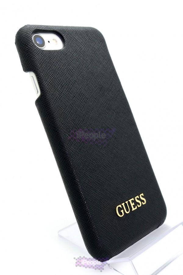 Фото Чехол Guess Saffiano Look для iPhone SE 2020 / 8 / 7, Чёрный