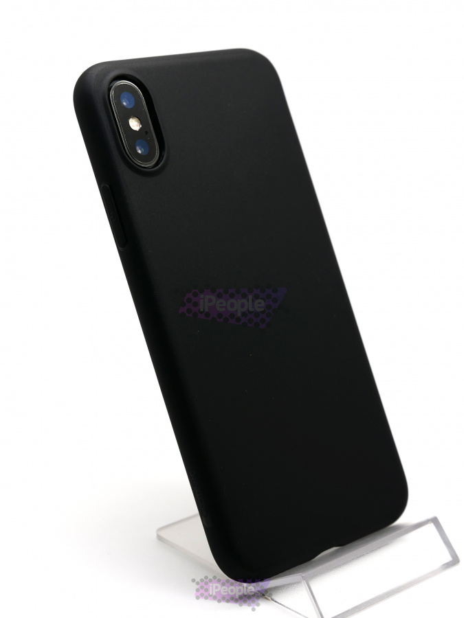 Фото Силиконовый чехол Coteetchi для iPhone XS / X, Чёрный