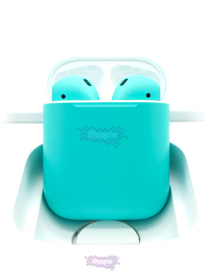 Фото Купить Беспроводные наушники Apple AirPods 2 (Бирюзовый) по низкой цене в Москве