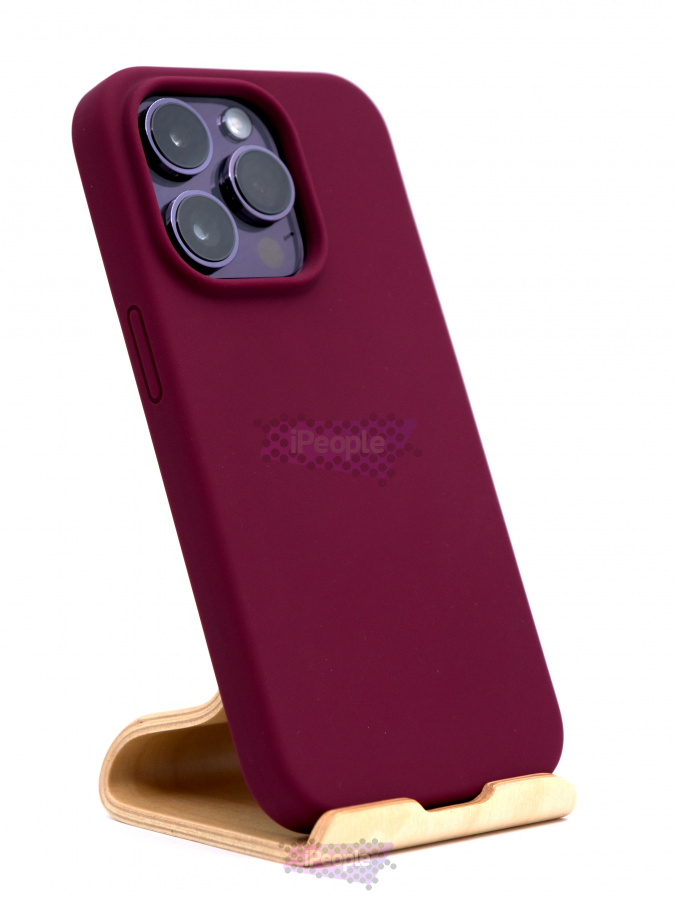 Фото Чехол VLP Silicone case with MagSafe для iPhone 14 Pro, Тёмно-бордовый