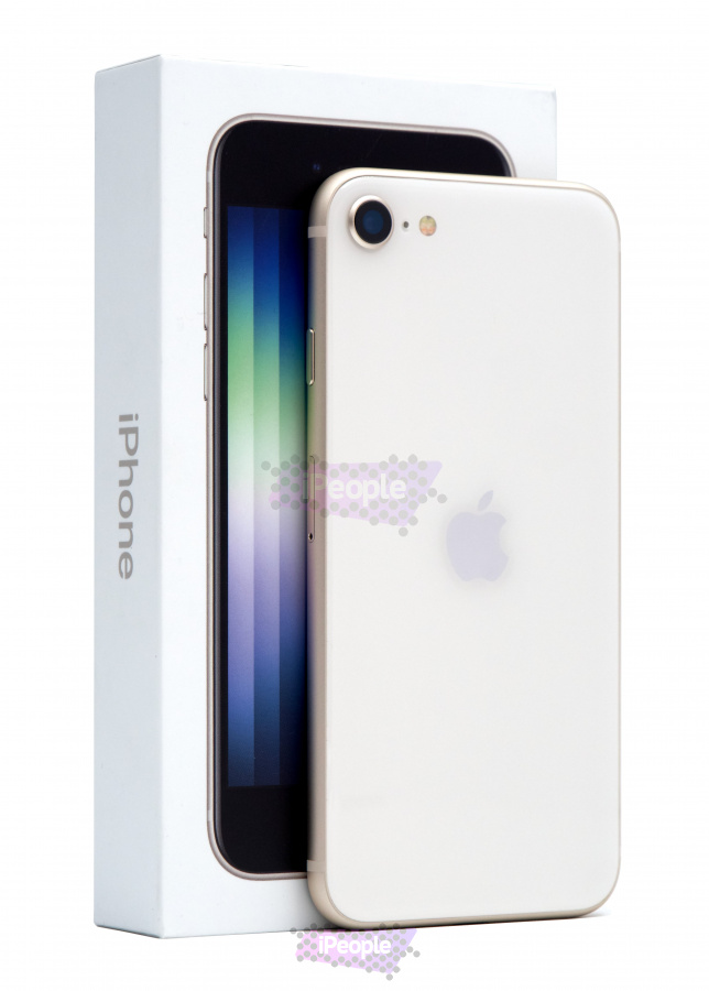 Фото Купить Apple iPhone SE (2022) 128Gb<br> Starlight (Сияющая звезда) по низкой цене в Москве