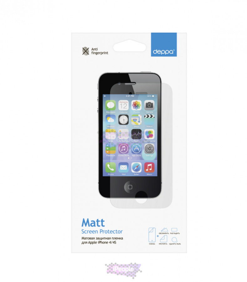 Фото Купить Защитная пленка для Apple iPhone 4/4S, матовая по низкой цене в Москве