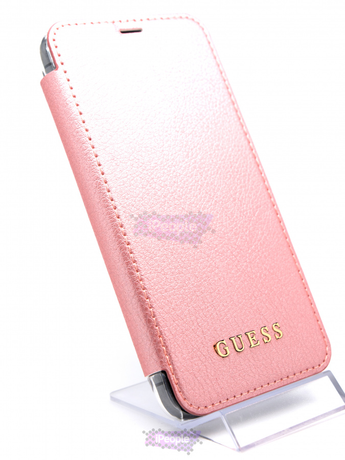 Фото Чехол-книжка Guess для iPhone XS / X, Rose Gold