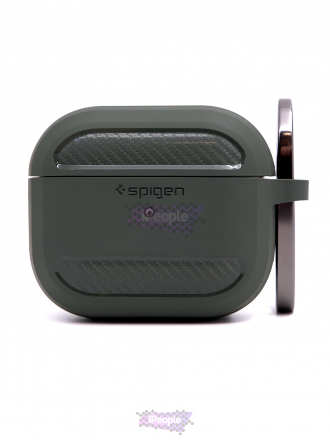 Фото Купить Чехол Spigen Rugged Armor с карабином для AirPods 3 по низкой цене в Москве
