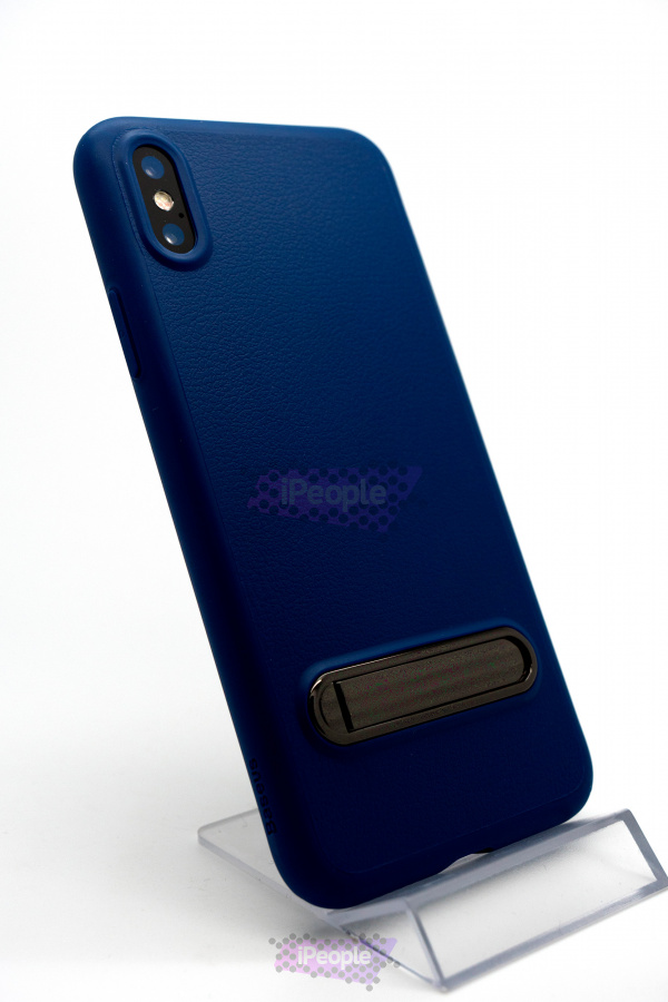 Фото Чехол Baseus Happy Watching Supporting Case для iPhone X, Синий