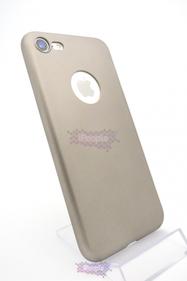 Фото Цветной полиуретановый чехол с вырезом jCase для iPhone 8 / 7, Space Gray