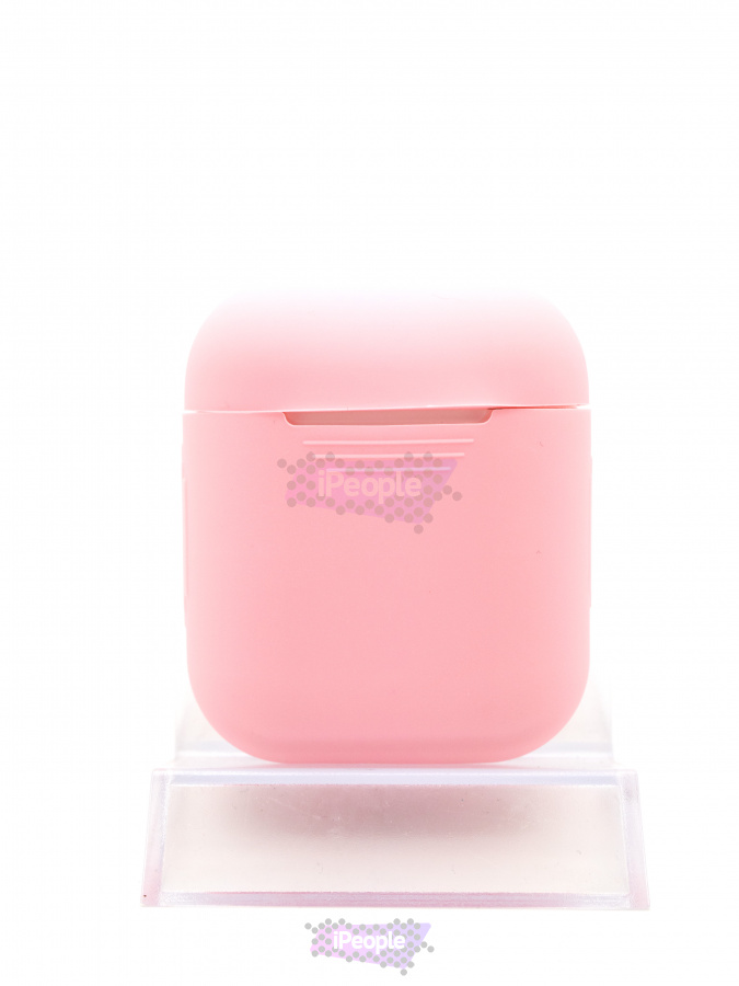 Фото Силиконовый чехол для AirPods (Бледно-розовый), Бледно-розовый