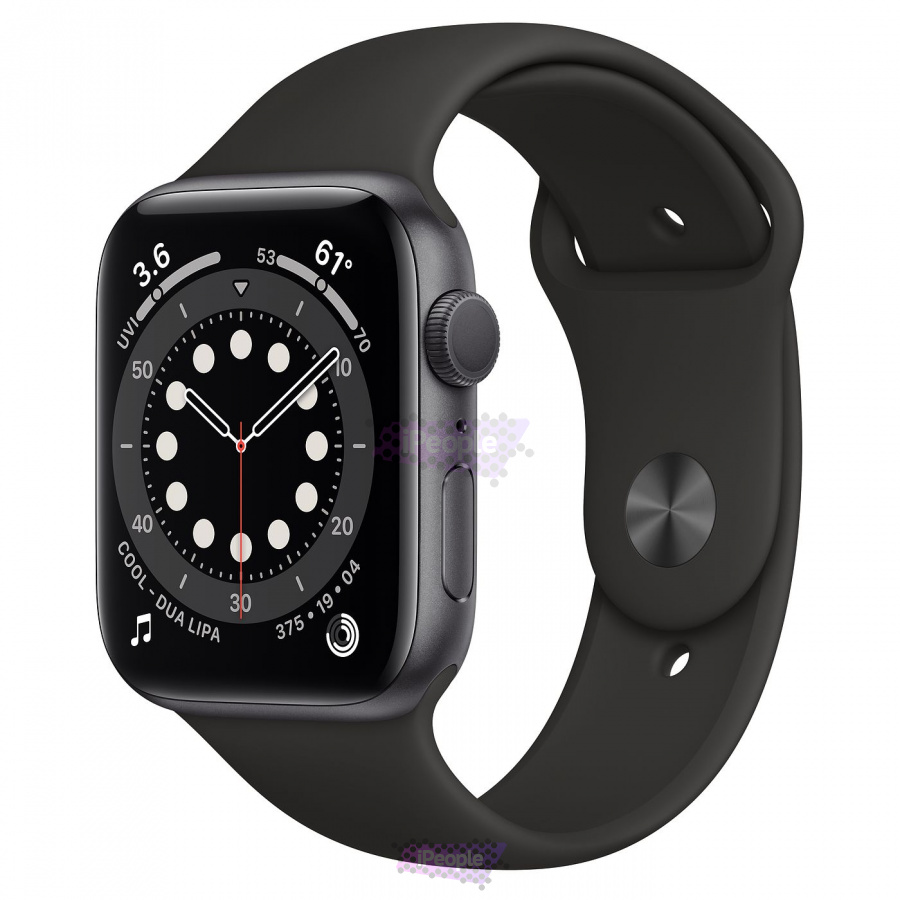 Фото Купить Apple Watch Series 6 (M00H3) <br>44 мм, корпус из алюминия цвета «серый космос», спортивный ремешок по низкой цене в Москве