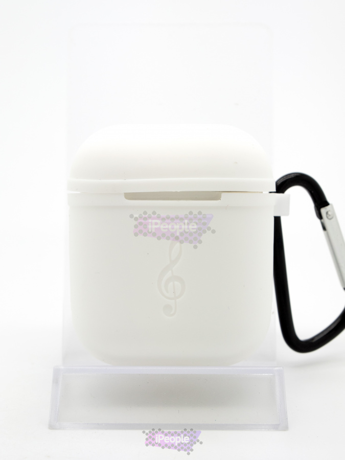 Фото Чехол с карабином для коробочки AirPods (Белый), Белый