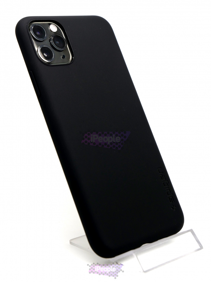 Фото Силиконовый чехол Spigen для iPhone 11 Pro Max, Чёрный