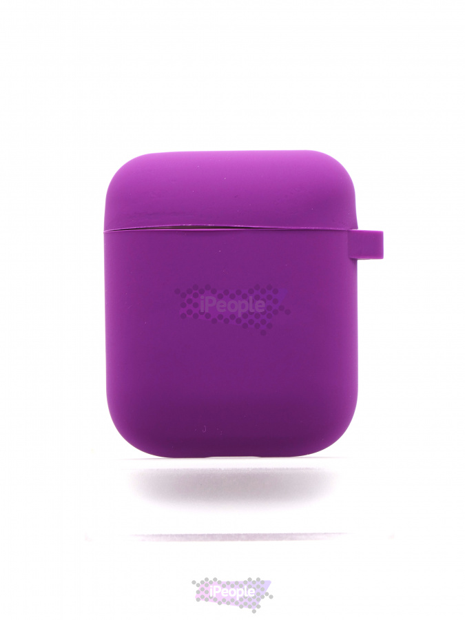Фото Чехол AirPods Silicon Case с карабином Фиолетовый - Purple, Фиолетовый