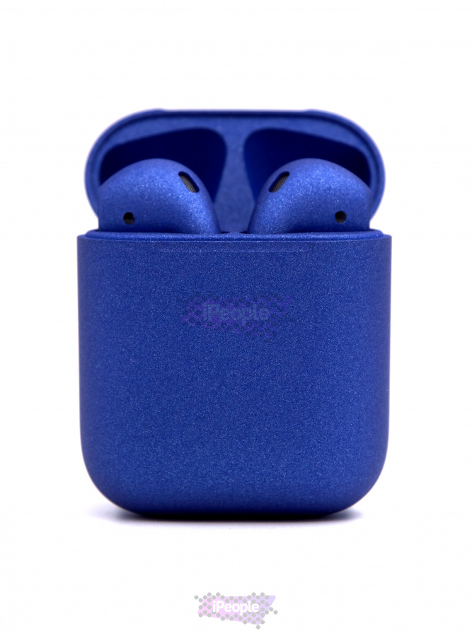 Фото Купить Беспроводные наушники Apple AirPods 2 (Синий матовый) по низкой цене в Москве