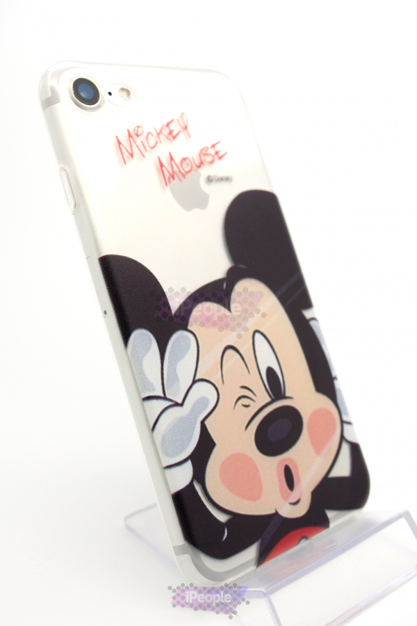 Фото Силиконовый чехол Kiss для iPhone 8 / 7, Mickey, Прозрачный