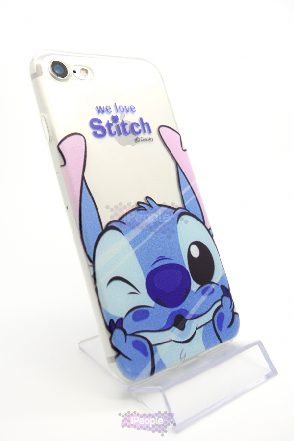 Фото Силиконовый чехол Kiss для iPhone 8 / 7, Stitch, Прозрачный