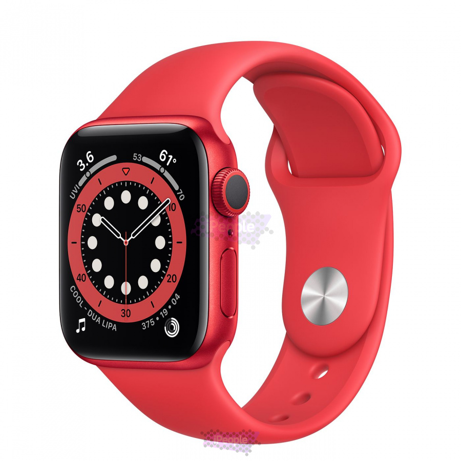 Фото Купить Apple Watch Series 6 (M00A3) <br>40 мм, корпус из алюминия цвета (PRODUCT)RED, спортивный ремешок по низкой цене в Москве