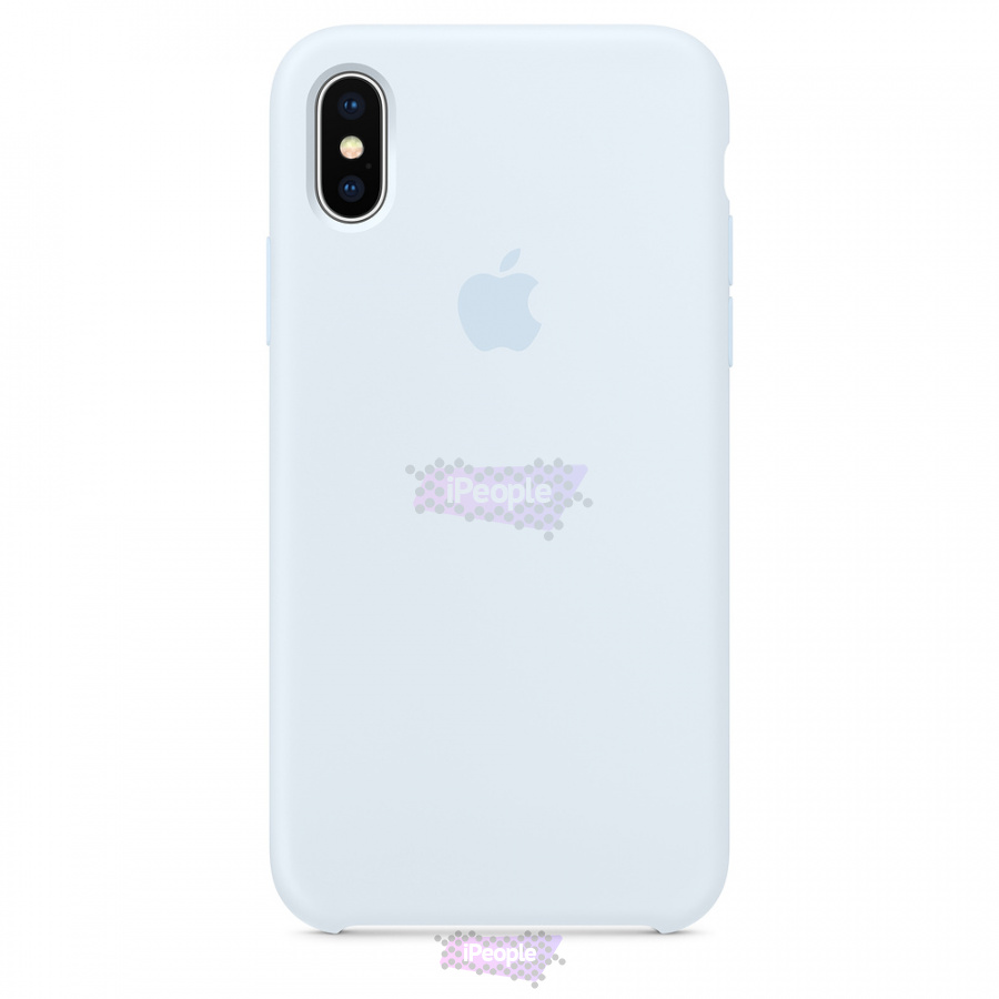 Фото Оригинальный чехол Apple iPhone X Silicone Case (MRRD2ZM/A) - Sky Blue, Голубой