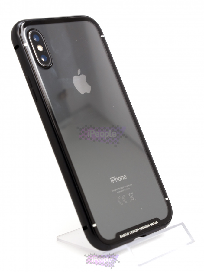 Фото Магнитный чехол Baseus для iPhone XS / X, Чёрный