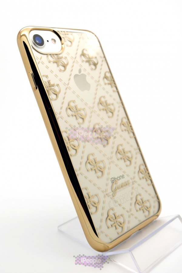 Фото Чехол Guess Transparent TPU Case для iPhone 8 / 7, Золотой