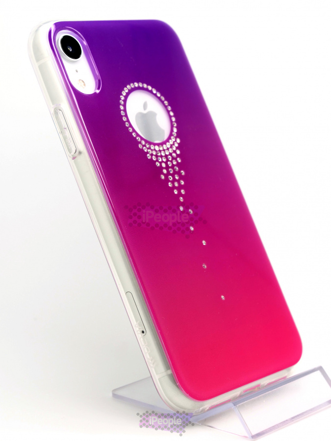 Фото Чехол Devia Angel Tears Series Crystal для iPhone XR, Фиолетовый