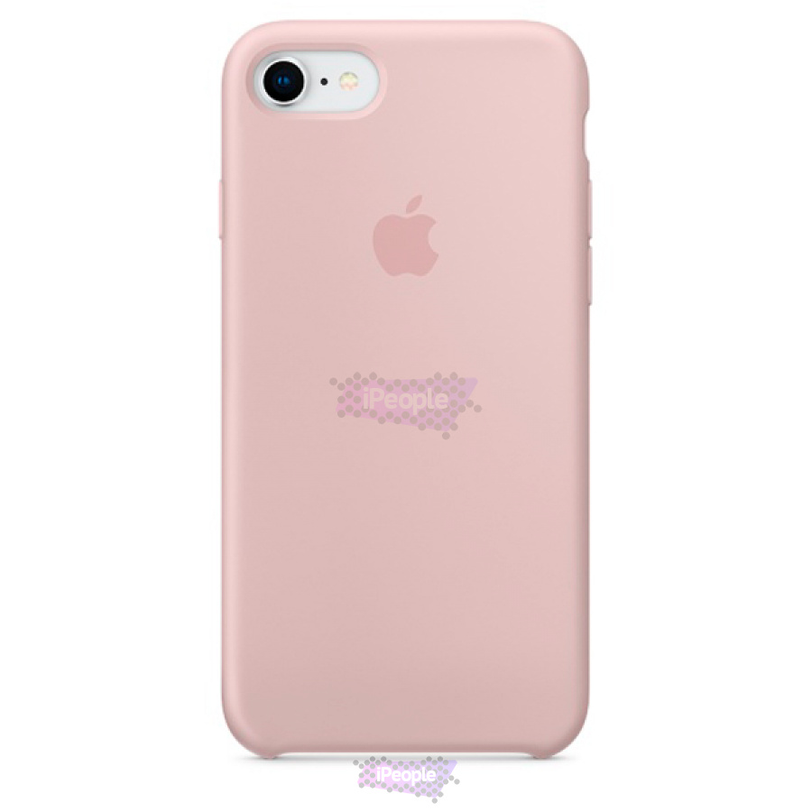 Фото Оригинальный чехол Apple iPhone 8 / 7 Silicone Case (MQGQ2ZM/A), Бледно-розовый