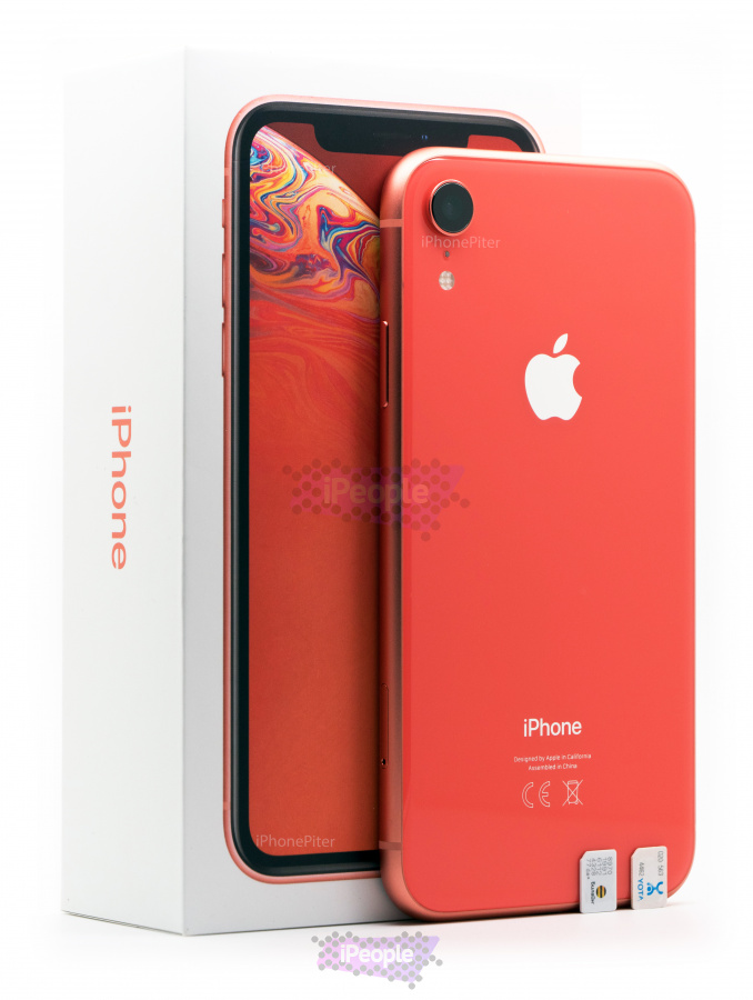 Фото Купить Apple iPhone XR Dual SIM 256Gb<br> Coral (Коралловый) по низкой цене в Москве