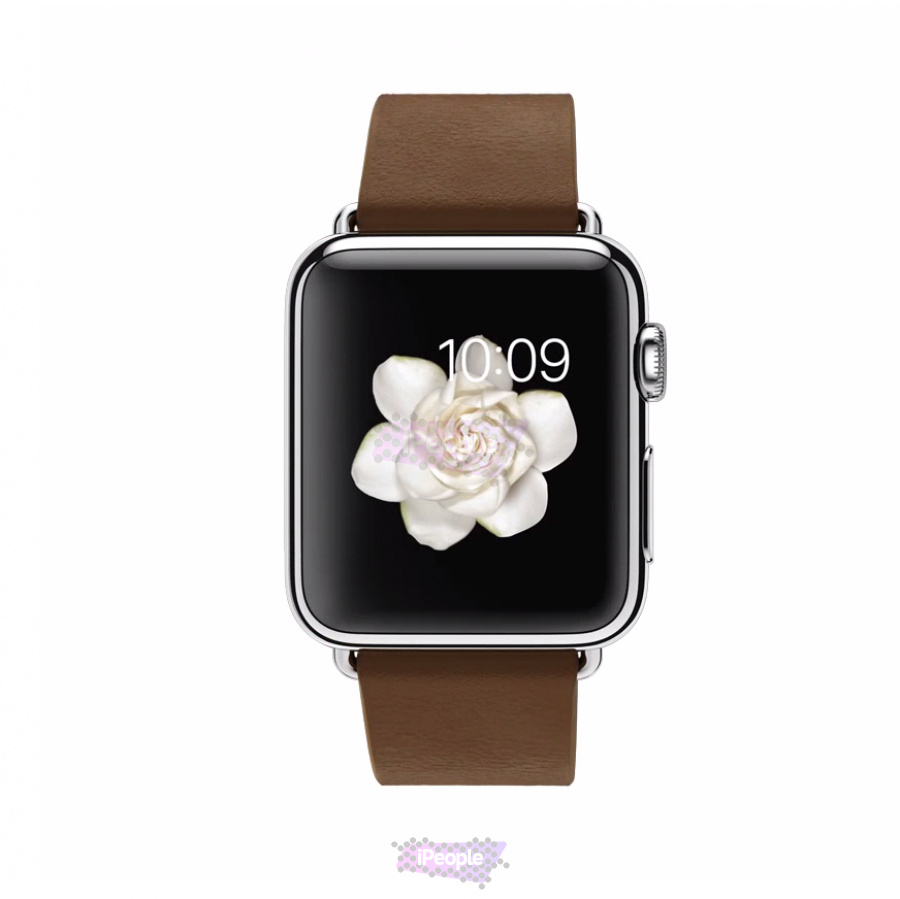 Фото Купить Apple Watch, 38 мм, Stainless Steel Case with Brown Modern Buckle (MJ3C2) по низкой цене в Москве