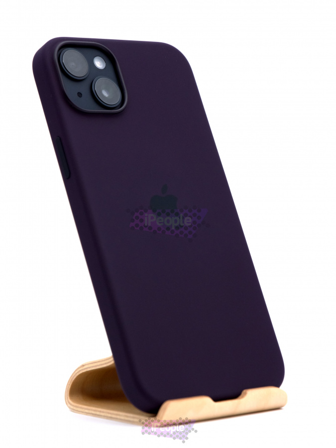 Фото Чехол Apple Silicone Case with MagSafe для iPhone 14 Plus MPT93, Тёмно-бордовый