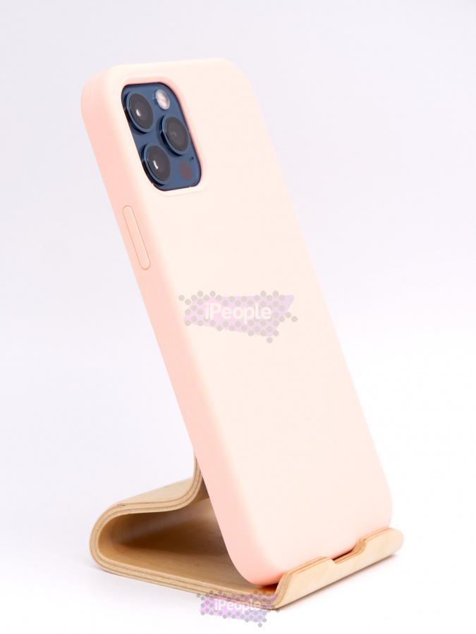 Фото Силиконовый чехол Candy для iPhone 12 / 12 Pro, Бледно-розовый