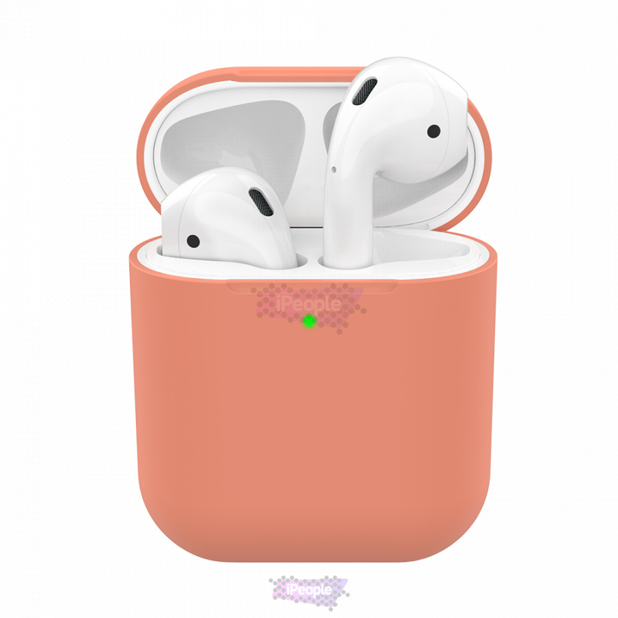 Фото Силиконовый чехол Ultra Slim для AirPods 1/2, Персиковый