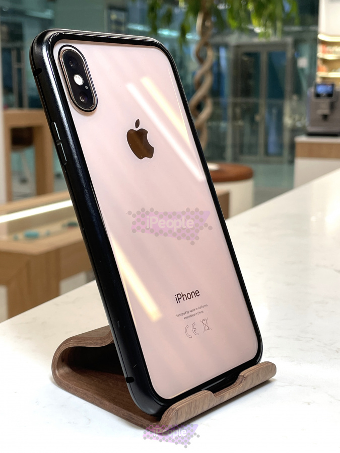 Фото Металлический чехол для iPhone X/XS, Чёрный