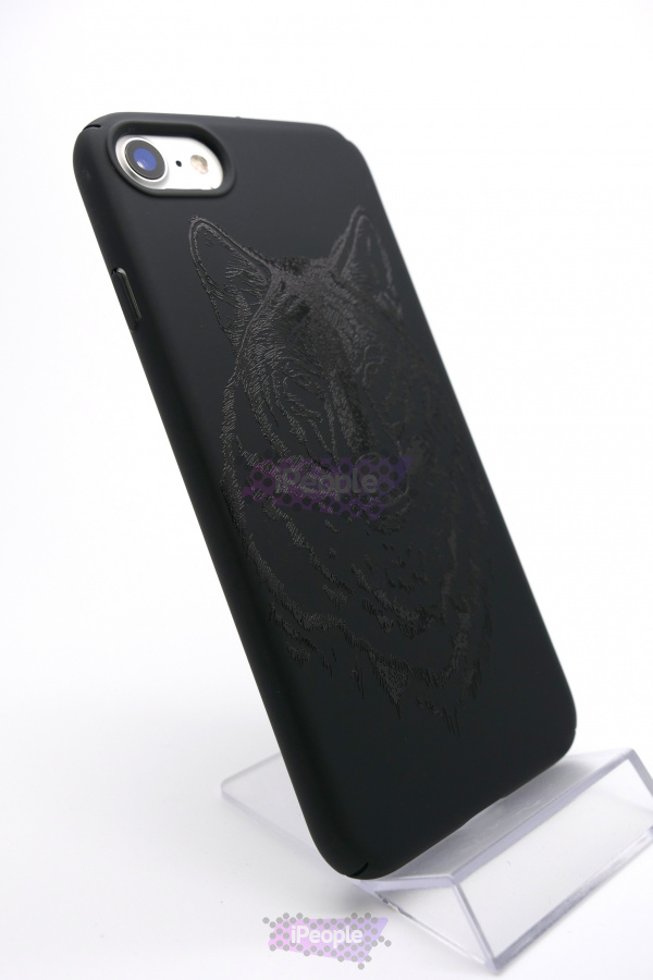 Фото Чехол Deppa ArtCase для iPhone 8 / 7, Black Волк, Чёрный