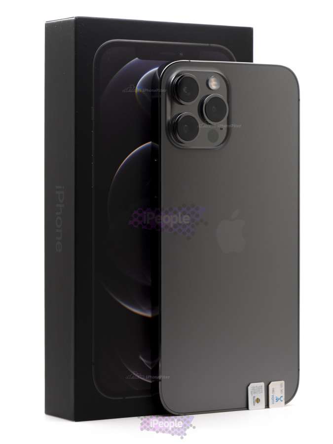 Фото Купить Apple iPhone 12 Pro Max 256Gb Dual Sim, модель 2412, <br> Graphite (Графитовый) по низкой цене в Москве